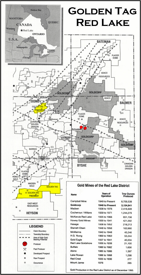 Map of Red Lake Properties